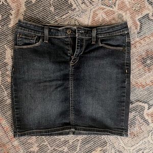 Denim mini skirt
